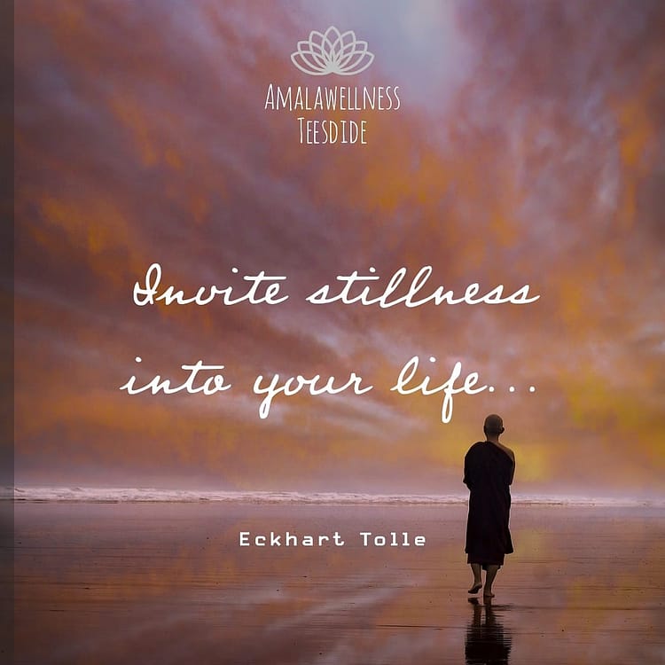 "Invite stillness into your life." - Eckhart Tolle Inner Peace Meditation Quotes